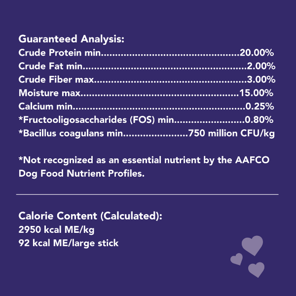 Get Naked Brand Dog Dental Chew Sticks for Digestive Health Maintenance