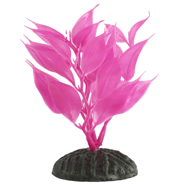 Set of 4 Pink Hygrophila Plastic Betta Fish Decorative Aquarium Plants