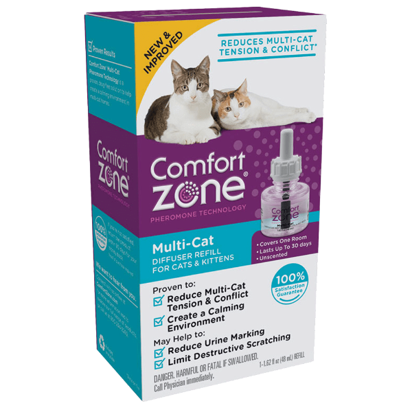 Comfort Zone Multi-Cat Pheromone Diffuser Kit for Peaceful Feline Coexistence