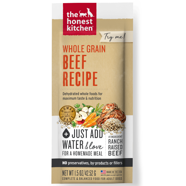 The Honest Kitchen High - Quality Whole Grain Dehydrated Beef Recipe Dog Food
