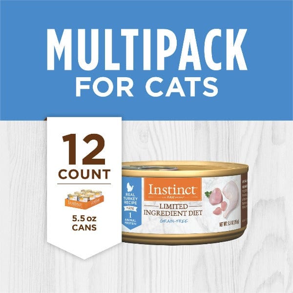 Grain-Free Instinct L.I.D Canned Cat Food with Real Cage-Free Turkey