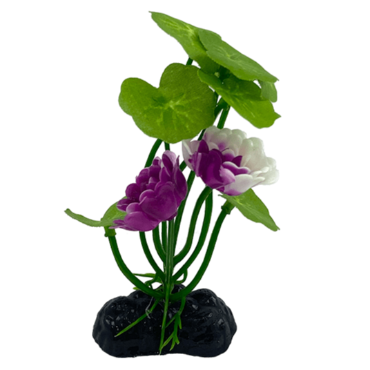 Purple Lotus Silk Betta Fish Gear Plant Set of 4
