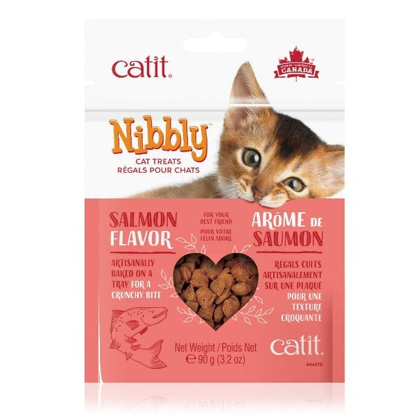 Catit Artisanally Baked Nibbly Cat Treats with Delectable Salmon Flavor