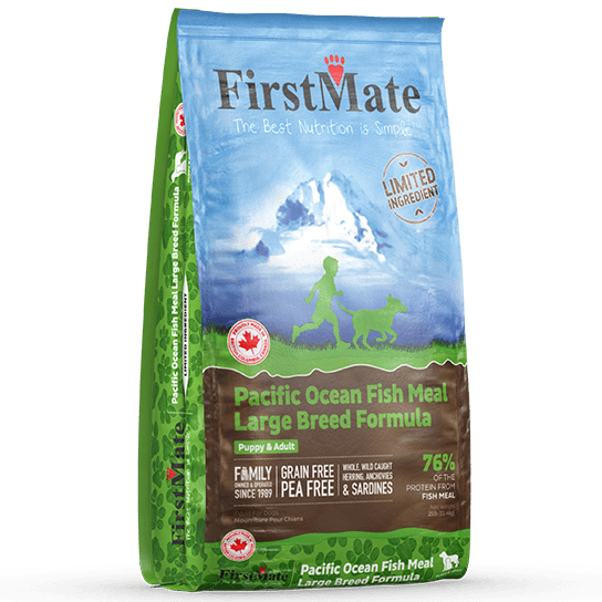 FirstMate Limited Ingredient Diet Pacific Ocean Fish Meal Dry Dog Food for Large Breeds, 11.4kg