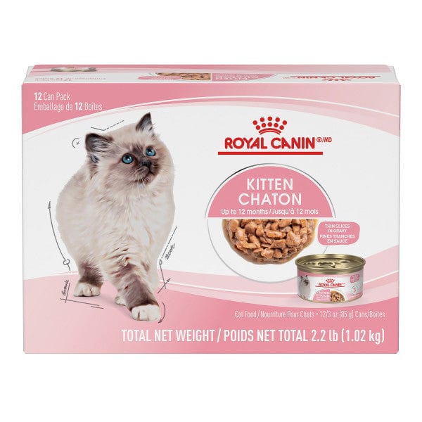 12-Pack Royal Canin Gravy Topped Kitten Thin Slices Canned Cat Food