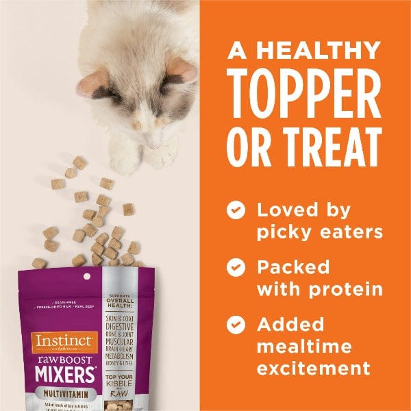 Instinct Raw Boost Freeze - Dried Multivitamin Mixers for Adult Cat Food Toppers, 5.5 - ounce Package