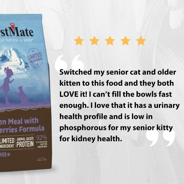 FirstMate Limited Ingredient Dry Cat Food: Chicken Meal & Blueberries, 1.8kg