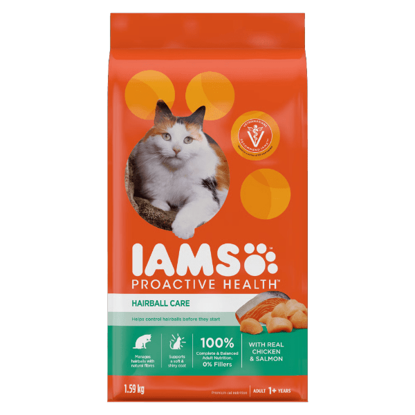 IAMS Proactive Health Adult Cat Dry Food for Hairball Care