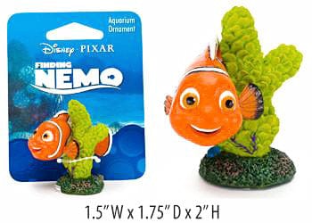 Licensed Mini Finding Nemo on Coral Resin Decorative Ornament