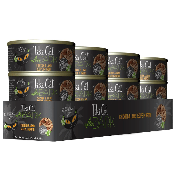 Tiki Cat After Dark Shredded Chicken & Lamb Canned Cat Food - Nutrient-Rich