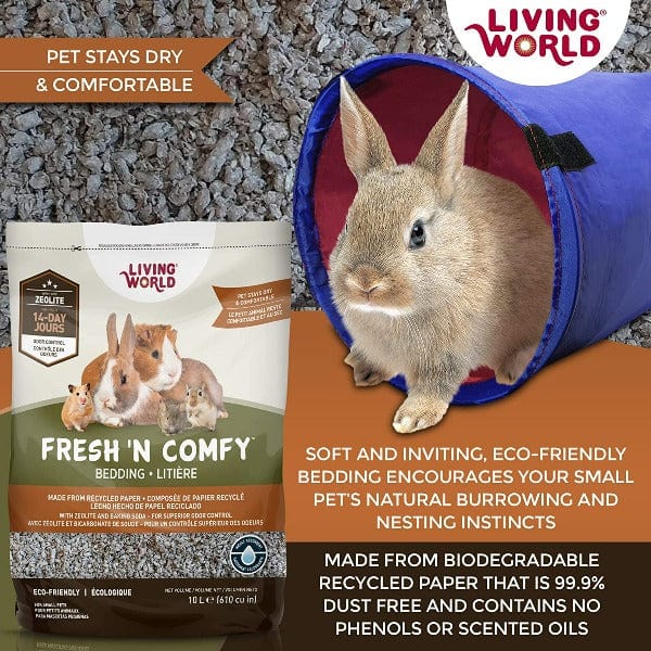 Living World Environmentally-Friendly Fresh and Comfy Bedding for Small Animals, Reptiles, Birds, and Cats in Tan Color