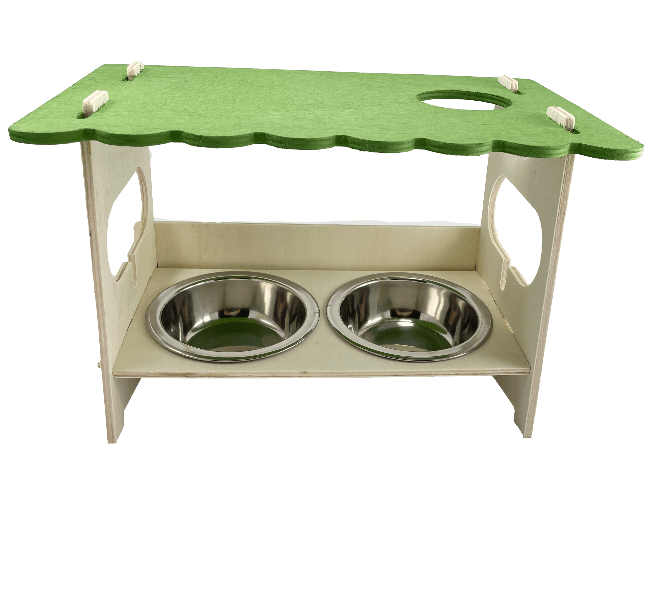 Easy - Assemble Moss Hollow Snack Bar for Small Pets like Rabbits and Guinea Pigs