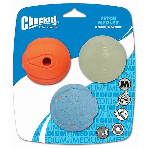 Chuckit! Medium-sized Dog Fetch Toy Medley - Ideal for Fetch Enthusiasts