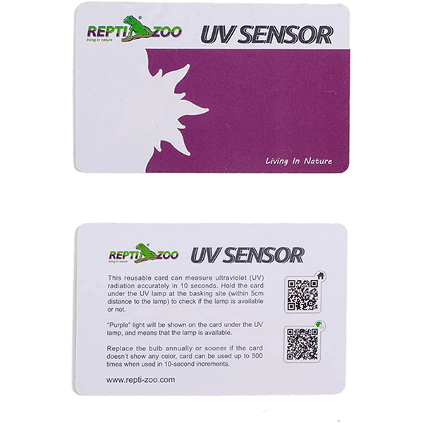 Reptizoo Two-Pack Durable UV Sensor Tester Card for Reptiles
