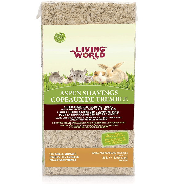 Living World High - Quality Aspen Shavings Bedding for Various Small Animals