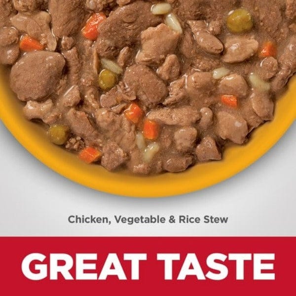 Hill's Science Diet Adult Canned Dog Food - 12.8oz Chicken, Vegetable & Rice Stew for Perfect Digestion