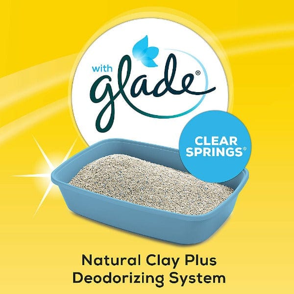 Tidy Cats Lightweight Clumping Cat Litter with Glade Clear Springs Scent for Odor Control