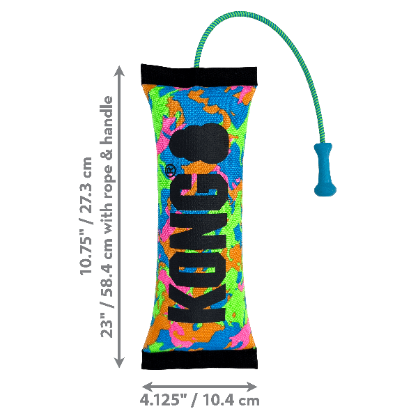 KONG Bunji High-Visibility Bumper Dog Fetch Toy for Energetic Play