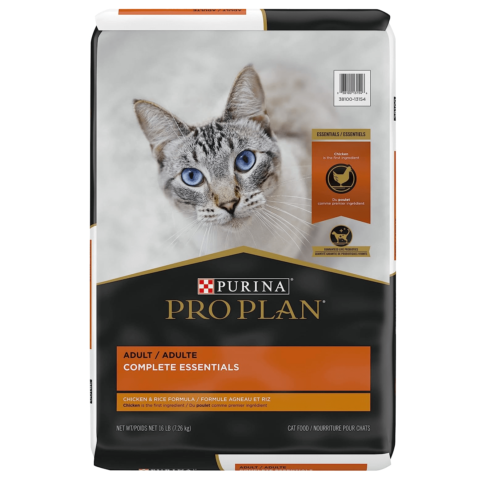 Purina Pro Plan Adult Dry Cat Food with Complete Essentials Chicken & Rice Recipe
