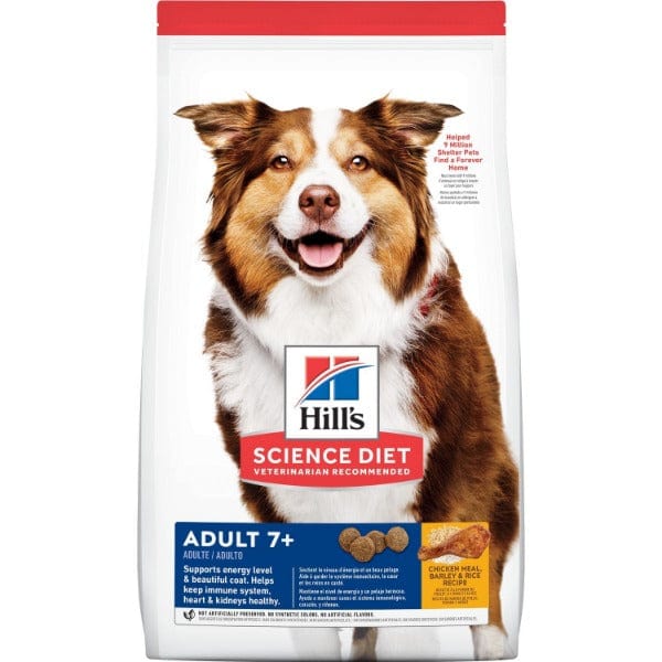 Hill's Science Diet Dry Dog Food for Adult Dogs Aged 7 and Above with Chicken Recipe