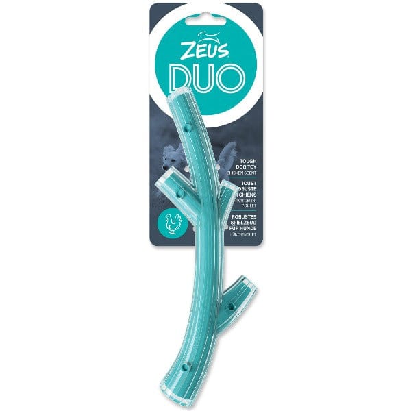 Small Zeus Duo Stick: Durable Chew & Fetch Toy with 4 Attractive Scents