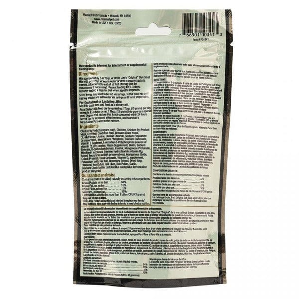 Marshall Uncle Jim's Premium Original Duk Soup Mix Dietary Supplement for Ferrets