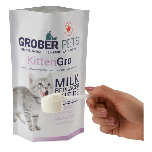 Grober Pets Premium KittenGro Milk Replacer for Newborn Kittens' Optimal Growth