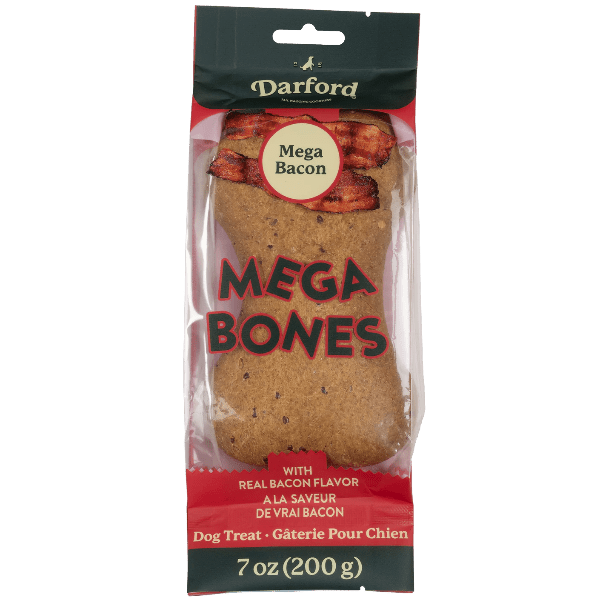 Darford Mega Bacon Flavored Dog Treats - Mega Bones, Including Mega Junior Size