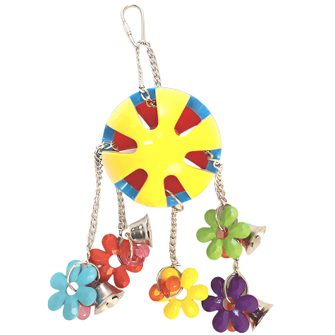 Enchanting Jingle Ball Bird Toy with Four Charming Bells