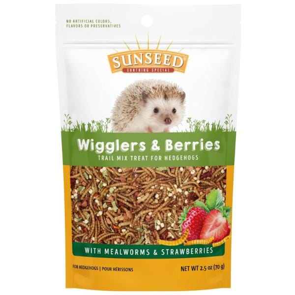 Sunseed Vita Prima Premium Trail Mix Treat with Wigglers and Berries for Hedgehogs - A Nutritious Snack Option