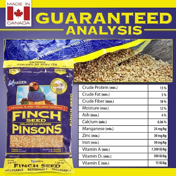 High - Quality Hagen VME Finch Staple Seed Blend