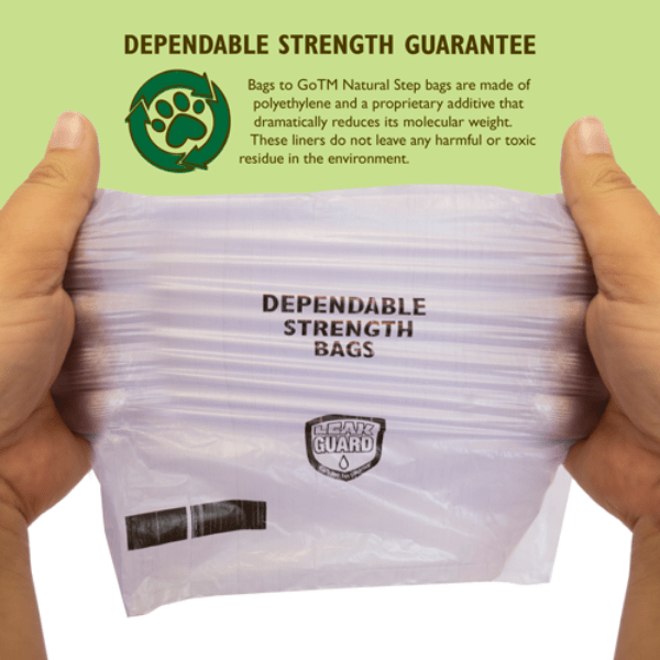 100% Biodegradable Spotty Waste Bags for On-the-Go Use