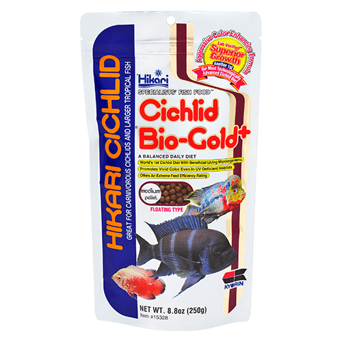 Hikari Tropical Cichlid Premium Bio-Gold Plus Pellet Diet for Larger Tropical Fish
