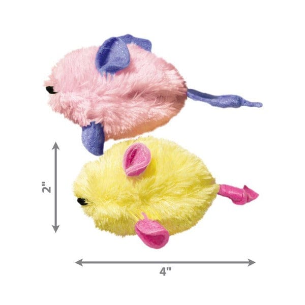 KONG Premium Kitten-Sized Mice Cat Toy with North American Catnip