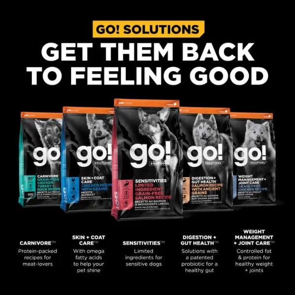 Go! Solutions High - Quality Sensitivities Limited Ingredient Grain - Free Dry Dog Food with Salmon Recipe
