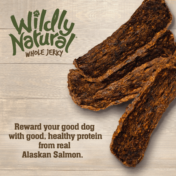 USA-Sourced Wildly Natural Whole Alaskan Salmon Jerky Dog Treats