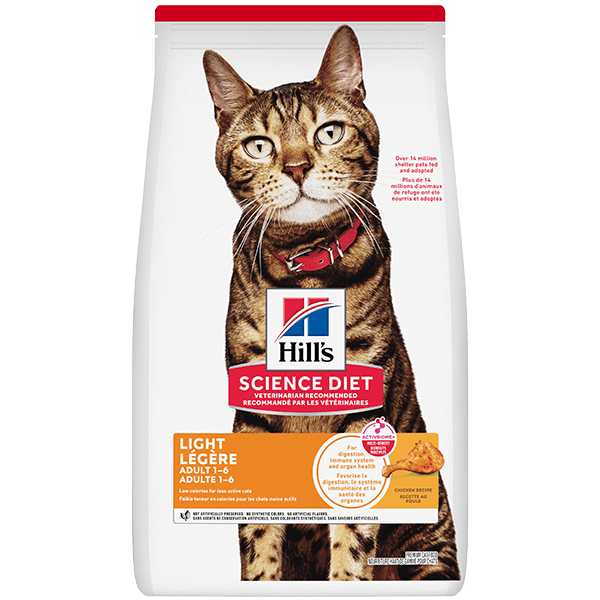Hill's Science Diet Dry Cat Food - Adult Light Chicken Recipe