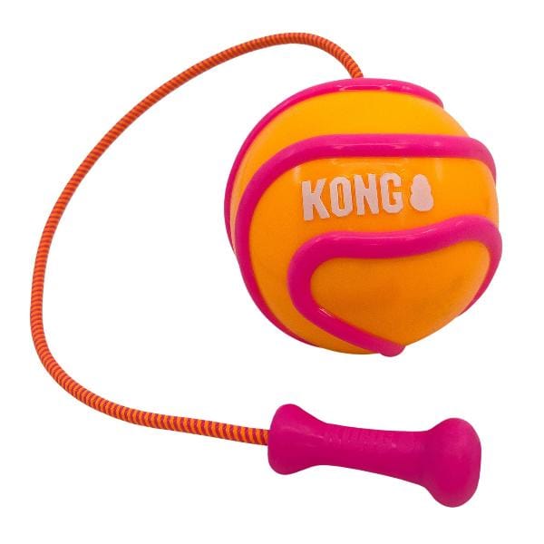 KONG Bunji High-Visibility Glow-in-the-Dark Ball Dog Toy for All-Day Play