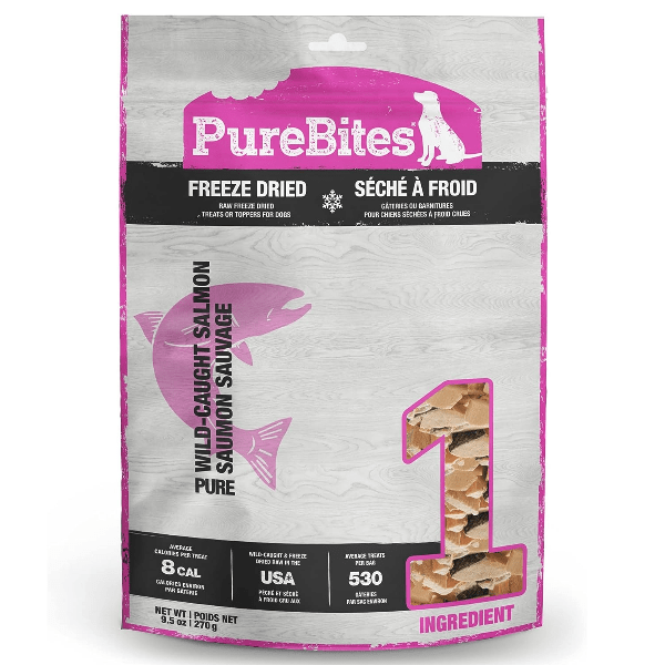 PureBites Premium Freeze - Dried Salmon Dog Treats: Ideal High - Value Snack for Canines