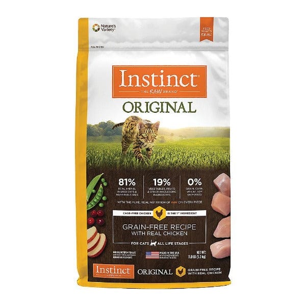 Instinct Original Grain - Free Dry Cat Food with Real Cage - Free Chicken Recipe