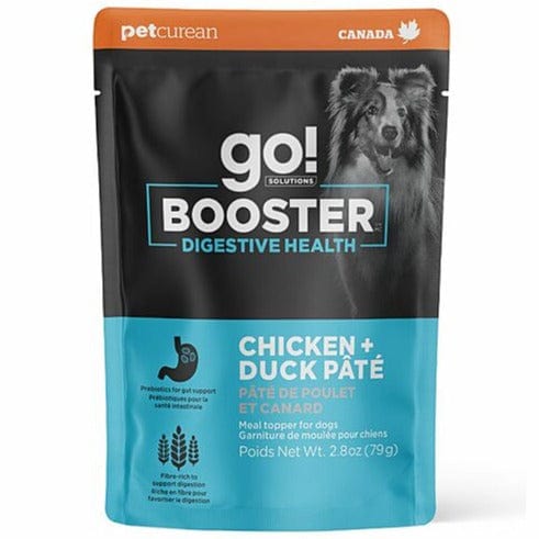 Go! Solutions Digestive Health Booster Chicken + Duck Pate Dog Food Topping for Optimal Gut Wellness