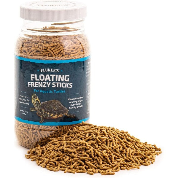 Fluker's Premium Floating Frenzy Sticks - Ideal Pellet Diet for All Aquatic Turtles