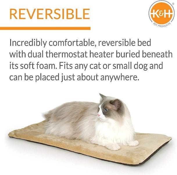 K&H Affordable Dual-Thermostat Heated Thermo Kitty Mat