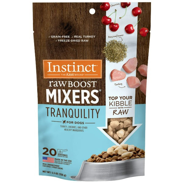 Instinct Raw Boost Freeze - Dried Mixers Tranquility, a Premium Dog Food Topper for Calmness, 5.5oz