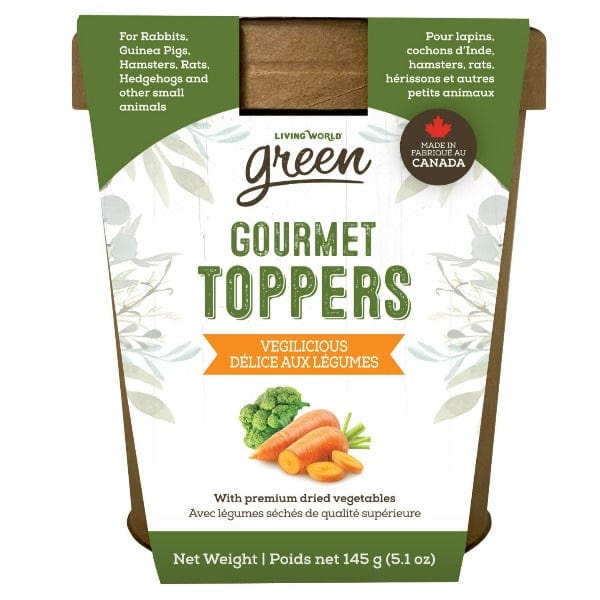 Living World Green Gourmet Small Pet Food Toppers - Vegilicious Delight