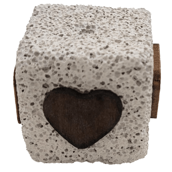 Small Pet Natural Volcanic Rock and Wood Pumice Chew Block - Moss Hollow Brand