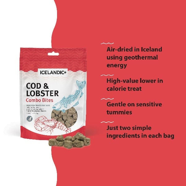 Icelandic Cod and Lobster Combo Bites - Nutritious Dog Treats (Special Order)