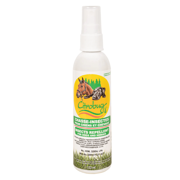 Citrobug Natural Essential Oil-Based Insect Repellent for Dogs and Horses