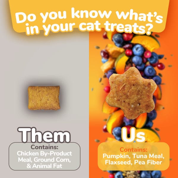Fruitables Healthy Low - Calorie Cat Treats with Tuna and Pumpkin Flavor