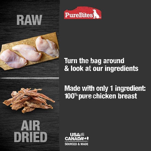 PureBites Premium Air - Dried Chicken Jerky Treats for Dogs